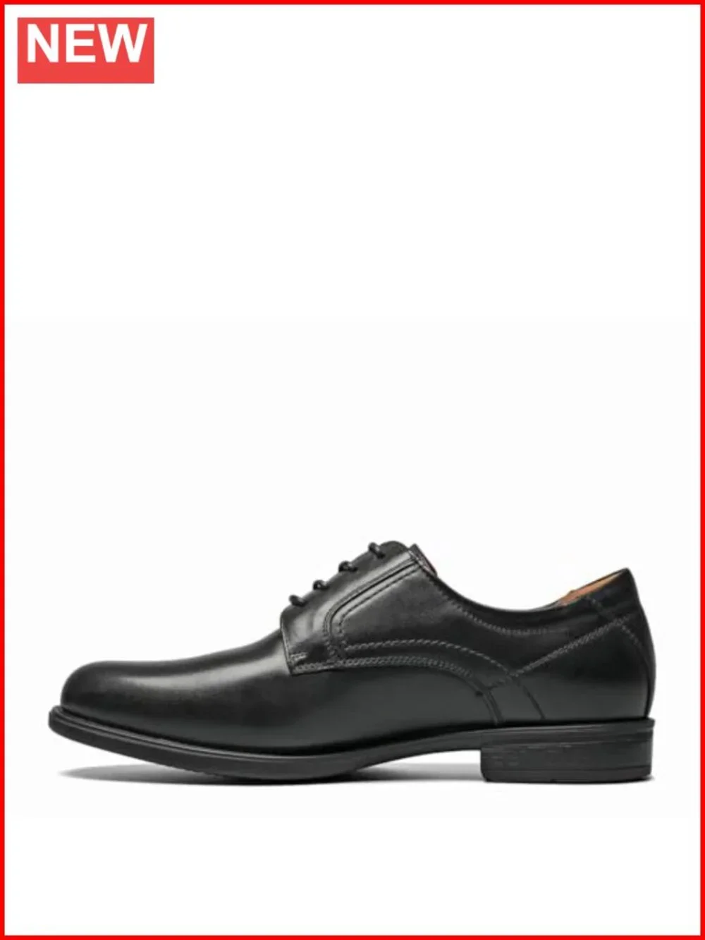 Genuine Leather Oxford Dress Shoes with Ortholite Insole Lace-Up